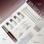 tools inside an at home lash lift kit